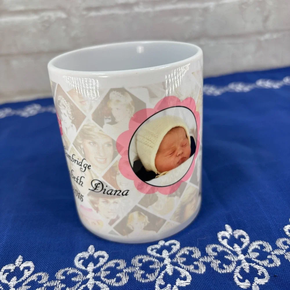 Princess Charlotte Commemorative Mug 2015 Birth - Princess Diana Photo Collage